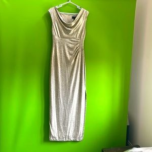 A translucent color dress